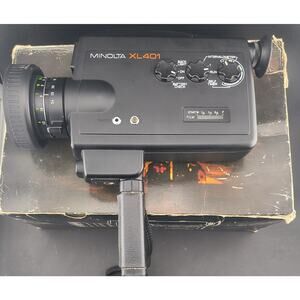 Vintage Minolta XL401 Super 8 Movie Camera | Fast f/1.2 Lens | Working | w/ Box